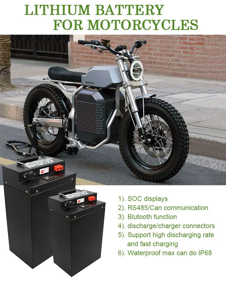 Motorcycle/Citycoco Scooter Electric Bike E-Bike 48V/60V/72V/96V 10ah 12ah 20ah 40ah 50ah 60ah 70ah 80ah 100ah LiFePO4 Lithium Ion Lipo Li Ion Battery
